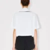 Camicia da baseball a maniche corte ‘Boke Flower 2.0’ in popeline di cotone Camicia da baseball a maniche corte ‘Boke Flower 2.0’ in popeline di cotone