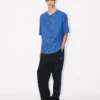 Camicia da baseball a maniche corte ‘Boke Flower 2.0’ in popeline di cotone Camicia da baseball a maniche corte ‘Boke Flower 2.0’ in popeline di cotone