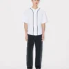 Camicia da baseball a maniche corte ‘Boke Flower 2.0’ in popeline di cotone Camicia da baseball a maniche corte ‘Boke Flower 2.0’ in popeline di cotone