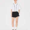 Camicia da baseball a maniche corte ‘Boke Flower 2.0’ in popeline di cotone Camicia da baseball a maniche corte ‘Boke Flower 2.0’ in popeline di cotone