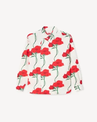 Camicia doppiopetto “Kenzo Archive Rose” in cotone