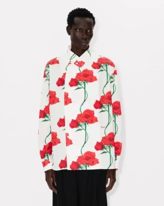 Camicia doppiopetto “Kenzo Archive Rose” in cotone