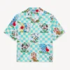 Camicia hawaiana a maniche corte “Kenzo Cartoon” in cotone seersucker Camicia hawaiana a maniche corte “Kenzo Cartoon” in cotone seersucker