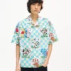 Camicia hawaiana a maniche corte “Kenzo Cartoon” in cotone seersucker Camicia hawaiana a maniche corte “Kenzo Cartoon” in cotone seersucker