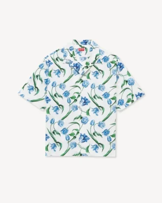 Camicia hawaiana a maniche corte “Kenzo Tulip” in cotone