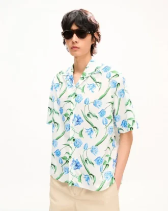 Camicia hawaiana a maniche corte “Kenzo Tulip” in cotone