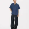 Camicia kimono a maniche corte in cotone