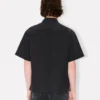 Camicia kimono a maniche corte in popeline di cotone