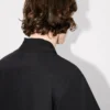 Camicia kimono a maniche corte in popeline di cotone