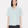 Camicia kimono ampia in chambray stone bleach Camicia kimono ampia in chambray stone bleach