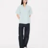 Camicia kimono ampia in chambray stone bleach Camicia kimono ampia in chambray stone bleach