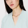 Camicia kimono ampia in chambray stone bleach Camicia kimono ampia in chambray stone bleach