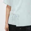 Camicia kimono ampia in chambray stone bleach Camicia kimono ampia in chambray stone bleach