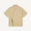 Camicia kimono in cotone ripstop Camicia kimono in cotone ripstop