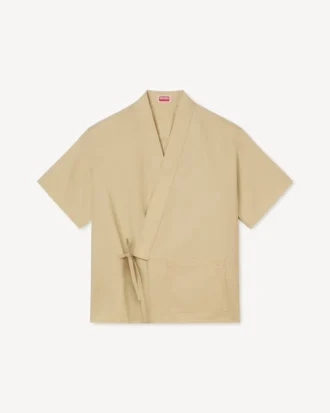 Camicia kimono in cotone ripstop