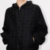 Camicia oversize con cappuccio Kenzo Weave’ in jacquard di cotone Camicia oversize con cappuccio Kenzo Weave’ in jacquard di cotone