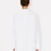 Camicia oversize con colletto alla coreana in popeline di cotone Camicia oversize con colletto alla coreana in popeline di cotone