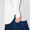Camicia oversize con colletto alla coreana in popeline di cotone Camicia oversize con colletto alla coreana in popeline di cotone