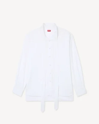 Camicia oversize con fiocco in cotone Camicia oversize con fiocco in cotone