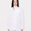 Camicia oversize con fiocco in cotone Camicia oversize con fiocco in cotone
