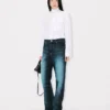 Camicia oversize con fiocco in cotone Camicia oversize con fiocco in cotone