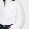 Camicia oversize con fiocco in cotone Camicia oversize con fiocco in cotone