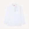 Camicia oversize con fiocco in cotone Camicia oversize con fiocco in cotone