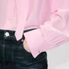 Camicia oversize con fiocco in misto seta Camicia oversize con fiocco in misto seta
