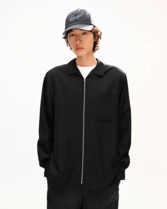 Camicia oversize con zip “Kenzo Signature”