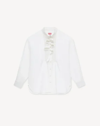 Camicia oversize in popeline di cotone