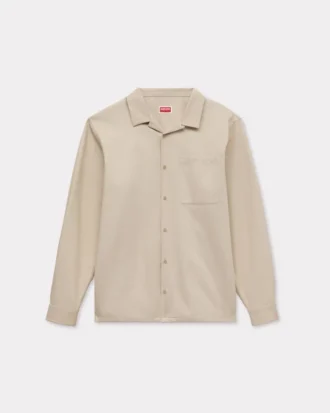 Camicia oversize “Kenzo Signature” in cotone a spina di pesce