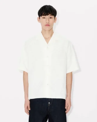 Camicie hawaiane a maniche corte “Kenzo Tiger” in jacquard di cotone