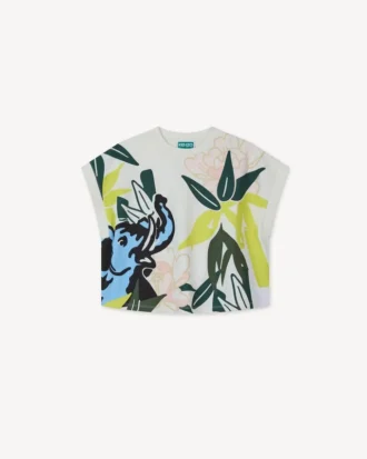 Canotta ‘Eden Jungle’ in cotone pesante