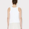 Canotta in cotone con ricamo ‘Boke Flower 2.0’ Canotta in cotone con ricamo ‘Boke Flower 2.0’