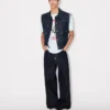 Cappellino da camionista con stemmi Kenzo in denim giapponese Cappellino da camionista con stemmi Kenzo in denim giapponese