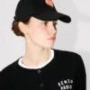 Cappellino ricamato “Kenzo Boke Heart” in cotone