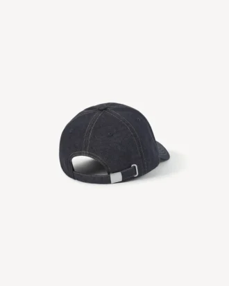 Cappellino ricamato “Kenzo Tulip” in twill effetto denim