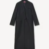Cappotto kimono in lana vergine e seta Cappotto kimono in lana vergine e seta