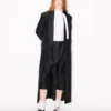 Cappotto kimono in lana vergine e seta Cappotto kimono in lana vergine e seta