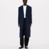 Cappotto sartoriale con revers a scialle in lana vergine Cappotto sartoriale con revers a scialle in lana vergine