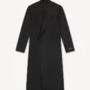Cappotto sartoriale lungo in lana vergine Cappotto sartoriale lungo in lana vergine