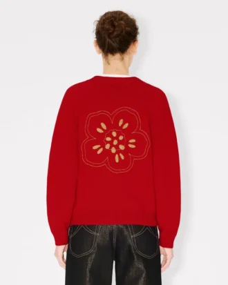 Cardigan “Boke Flower” in lana