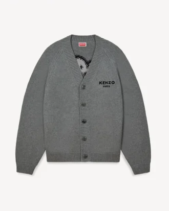 Cardigan ‘Boke Flower’ in misto cotone e lana