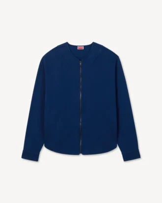 Cardigan con zip ricamato ‘Boke Flower 2.0’ in cotone