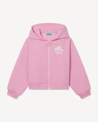 Cardigan da jogging “Happy Sweet” in felpa French Terry