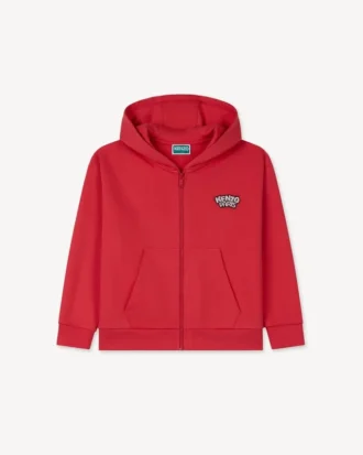 Cardigan da jogging ricamato “Happy Sweet” in French Terry