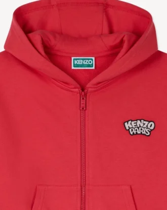 Cardigan da jogging ricamato “Happy Sweet” in French Terry