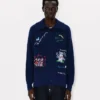Cardigan decorato ‘Kenzo Cartoon’ in misto lana e cotone Cardigan decorato ‘Kenzo Cartoon’ in misto lana e cotone