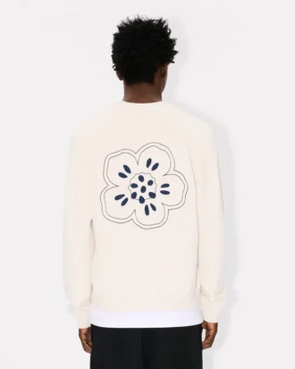 Cardigan in lana con ricamo “Boke Flower”