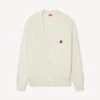 Cardigan in maglia di cotone e lana con ricamo “Boke Flower” Cardigan in maglia di cotone e lana con ricamo “Boke Flower”